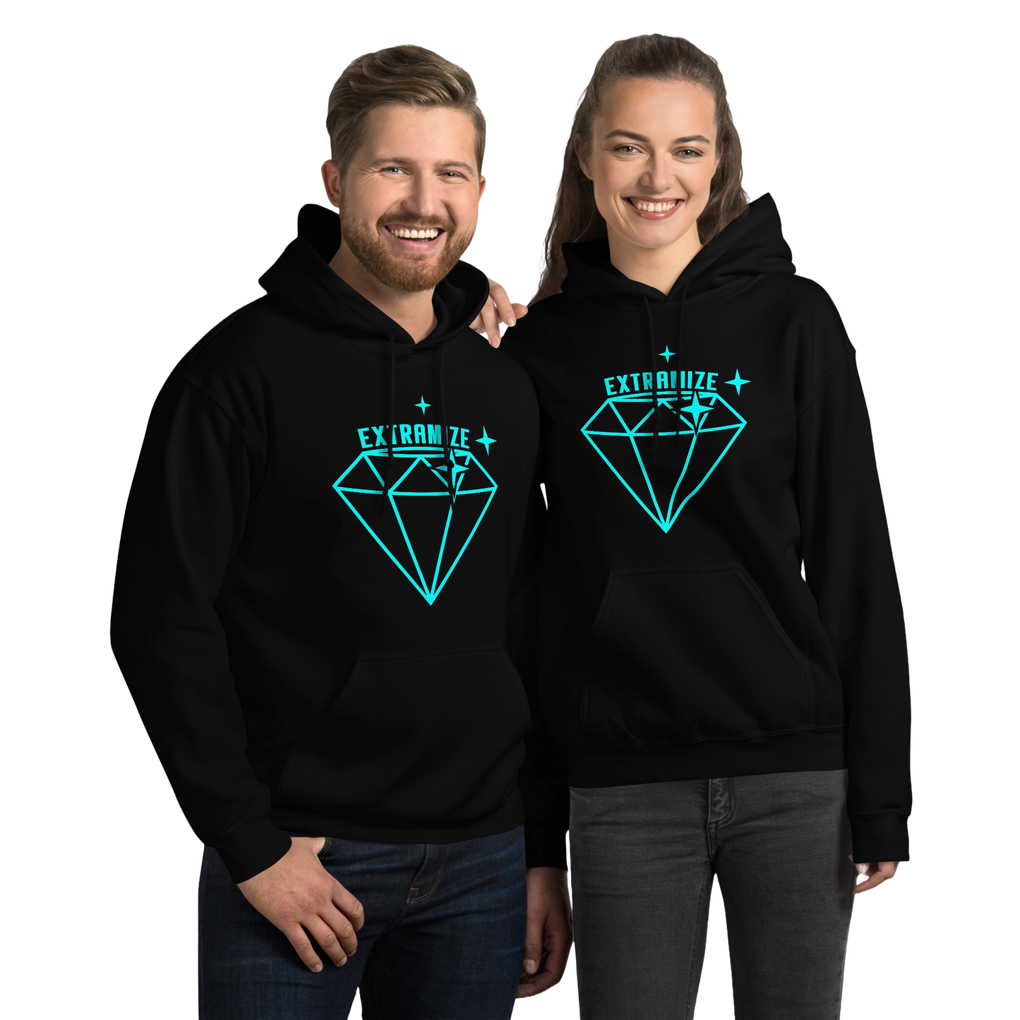 EXTRAMIZE™ Core Hoodie Blue Logo