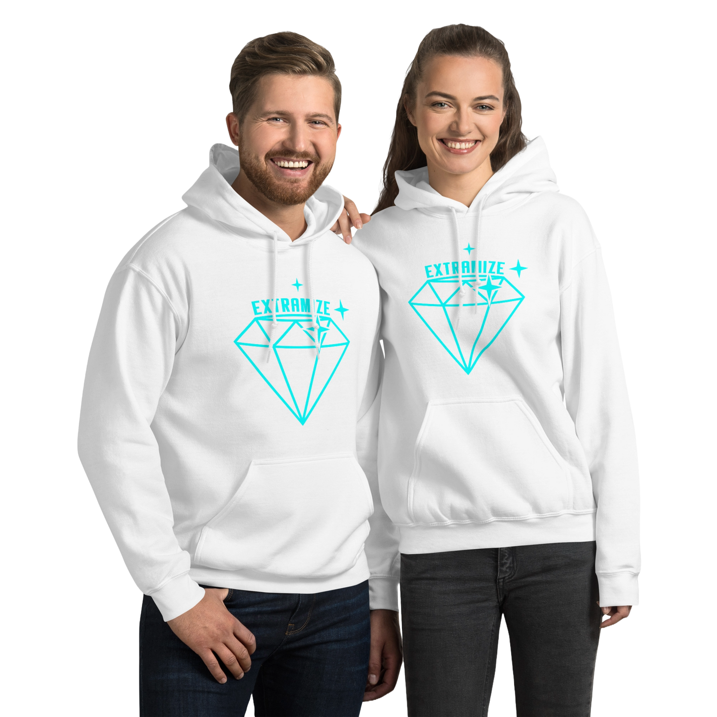 EXTRAMIZE™ Core Hoodie Blue Logo